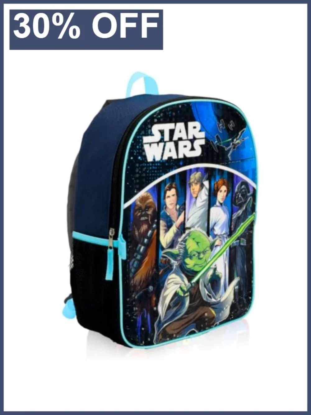 Star Wars Backpack with Lunchbox Set for Boys School Bundle